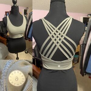 Sage Strappy Sports Bra